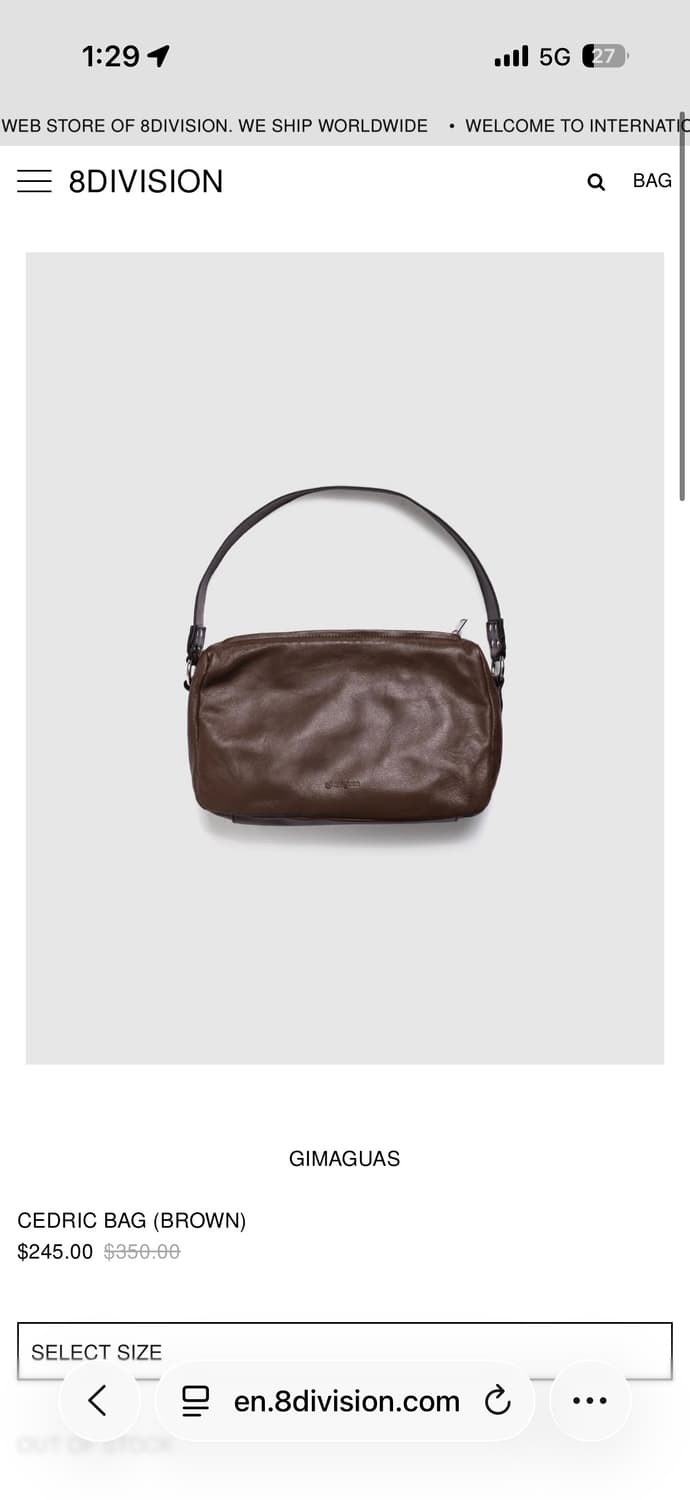 [구매]가마구아스 세드릭 백 CEDRIC BAG 상품이미지1