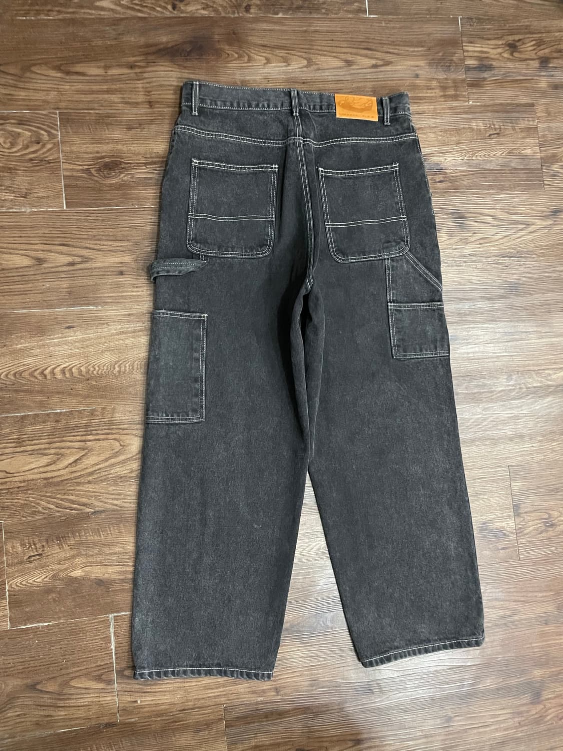 WKNDRS DRAGGY WORK PANTS BLACK 상품이미지1