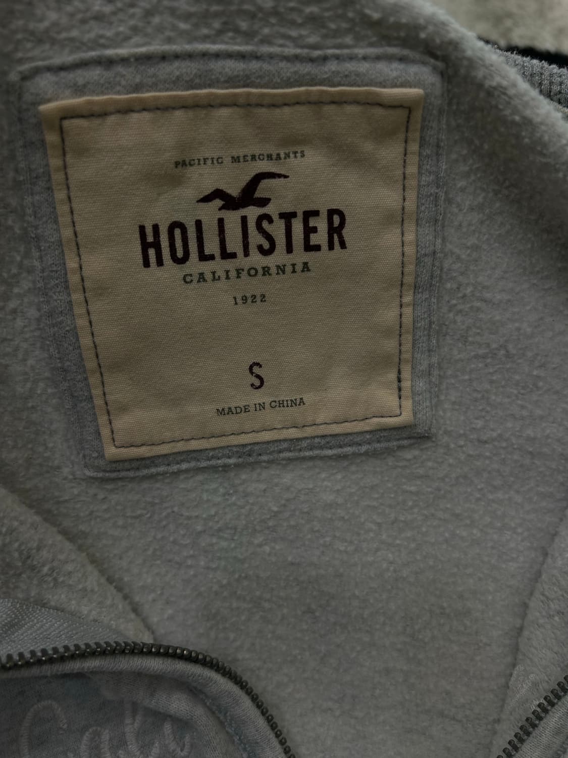 [S]홀리스터 스펠아웃 후드집업/옅은그레이/기모 상품이미지5