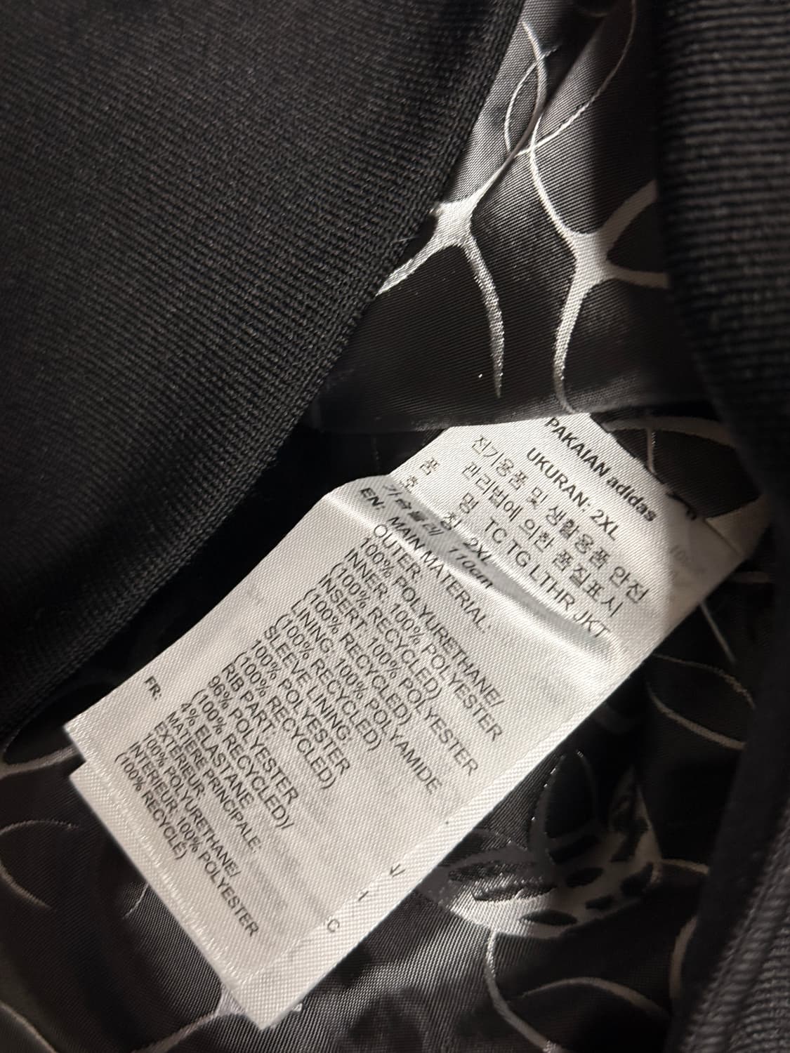 [XXL/새상품급] 아디다스x떠그클럽 팀가이스트 레더 자켓 상품이미지5