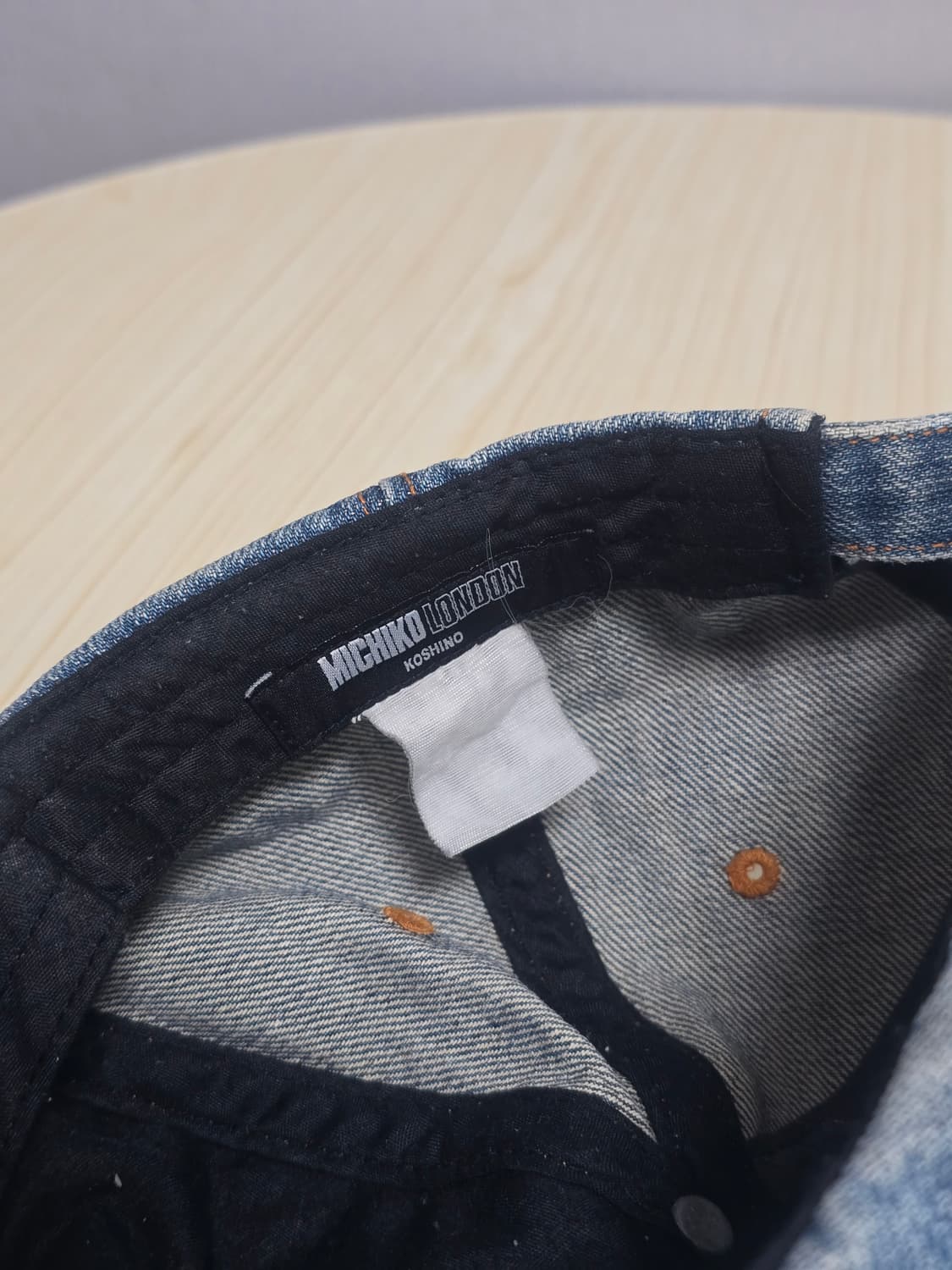 미치코 코시노 런던 빈티지 데님 볼캡 상품이미지5