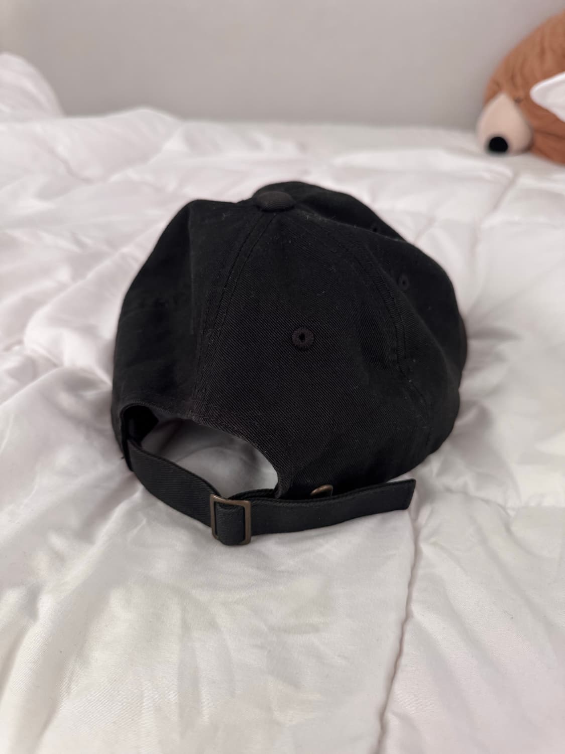 스투시 베이직 로고 볼캡 블랙 상품이미지5