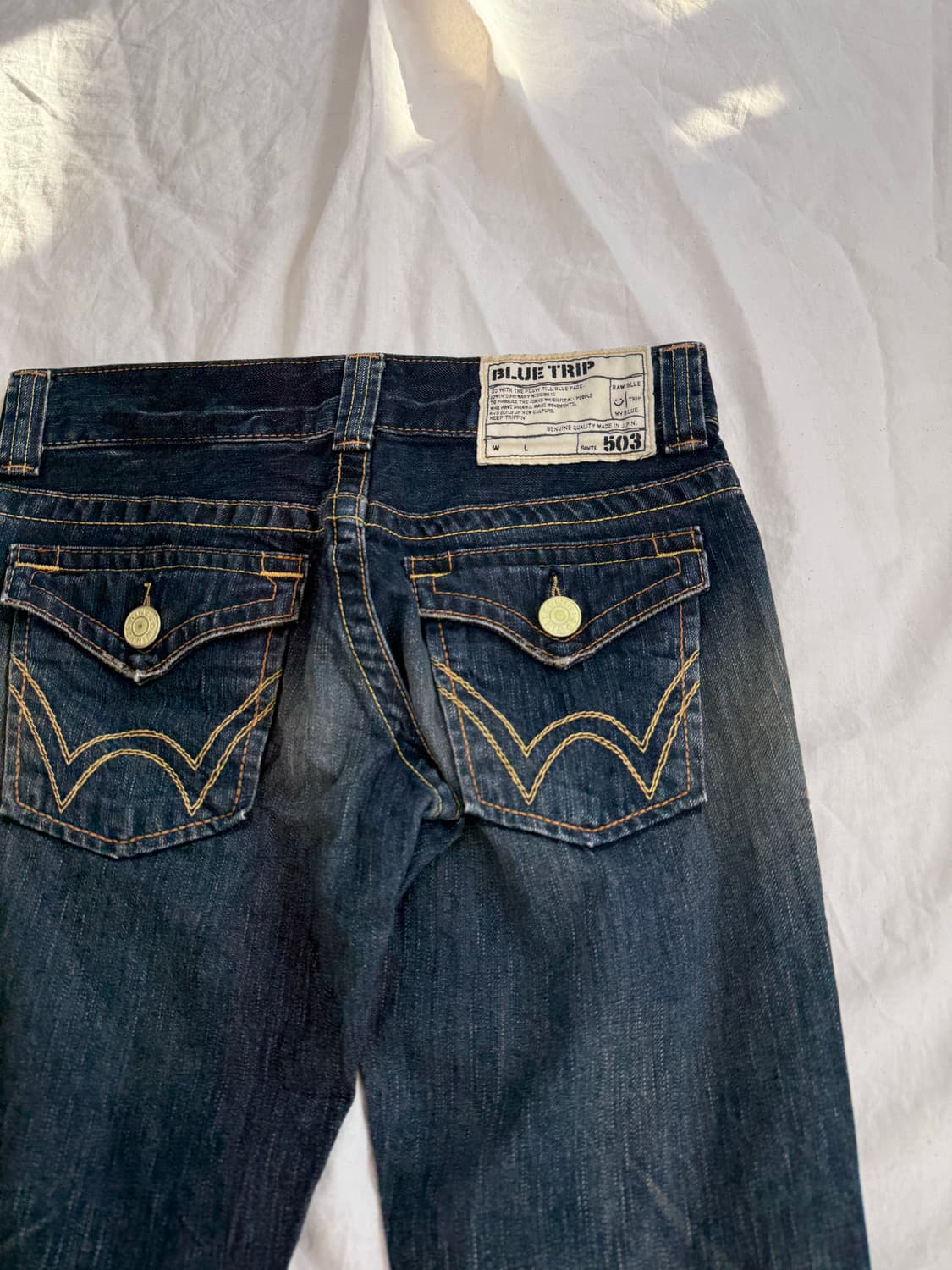 에드윈 로우라이즈 부츠컷 데님팬츠 상품이미지7