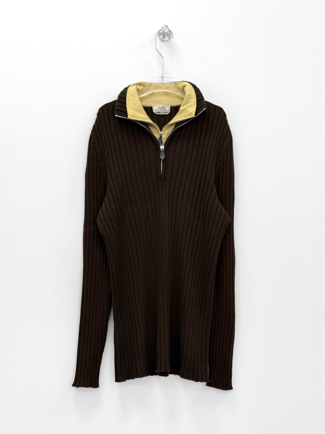 Hermes Cashmere Half-Zip Knit Sweater  상품이미지1