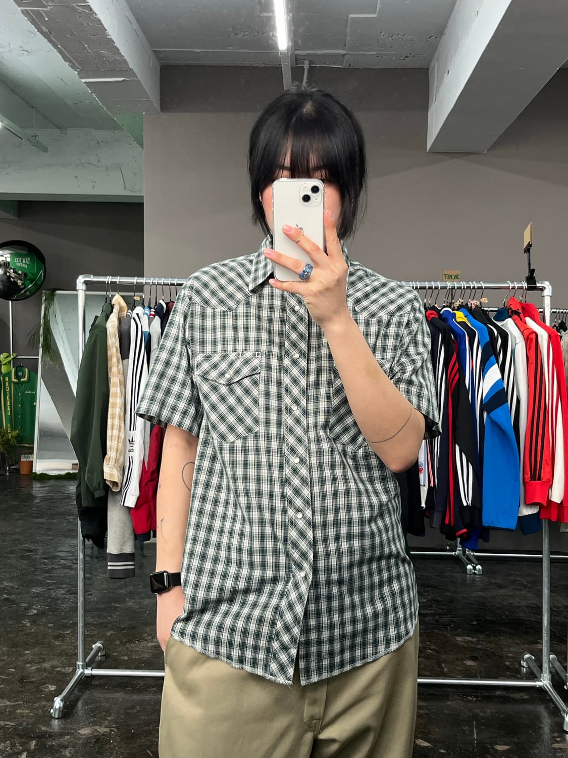 랭글러 웨스턴 체크 셔츠  상품이미지1