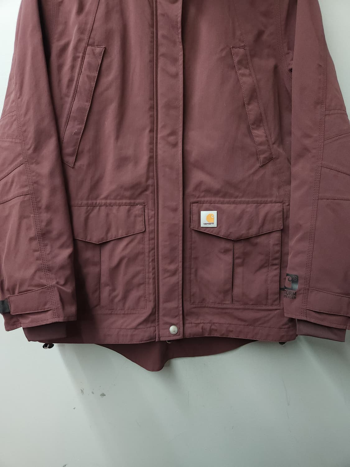 칼하트 여성 스톰 디펜더 방수 자켓 _ 버건디 상품이미지2