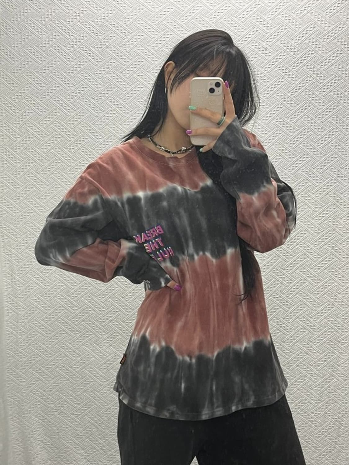 빈티지 스트릿 힙합 타이다이 나염 롱슬리브 M C06786 상품이미지1