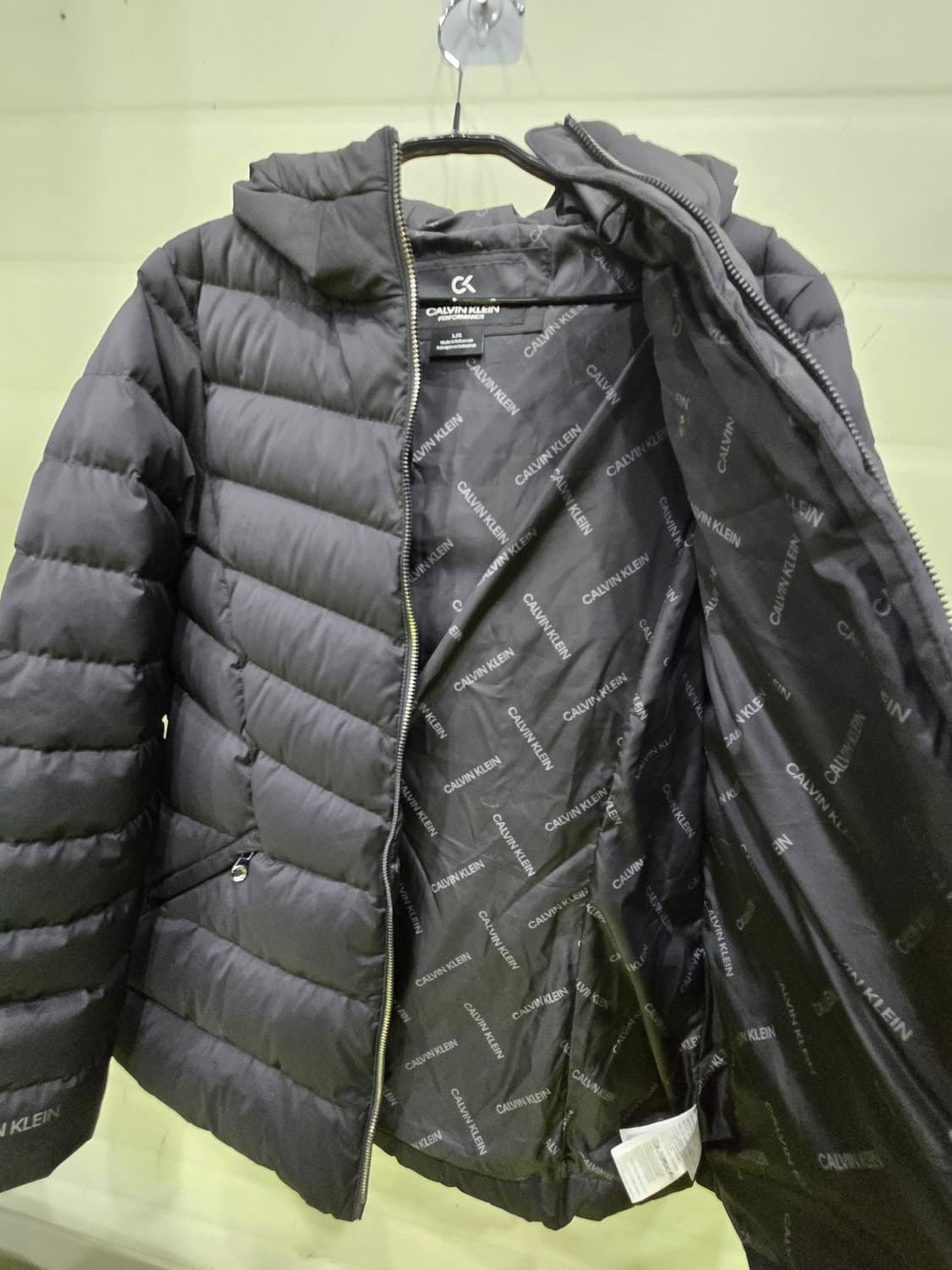 캘빈클라인 여성 후드 패딩 L 블랙 상품이미지3