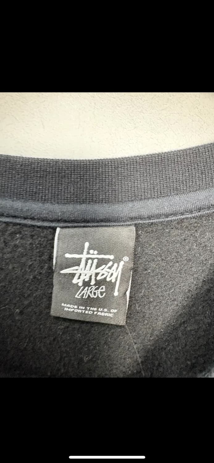 스투시 월드투어 블랙 스웻 셔츠 맨투맨 H2417 상품이미지7