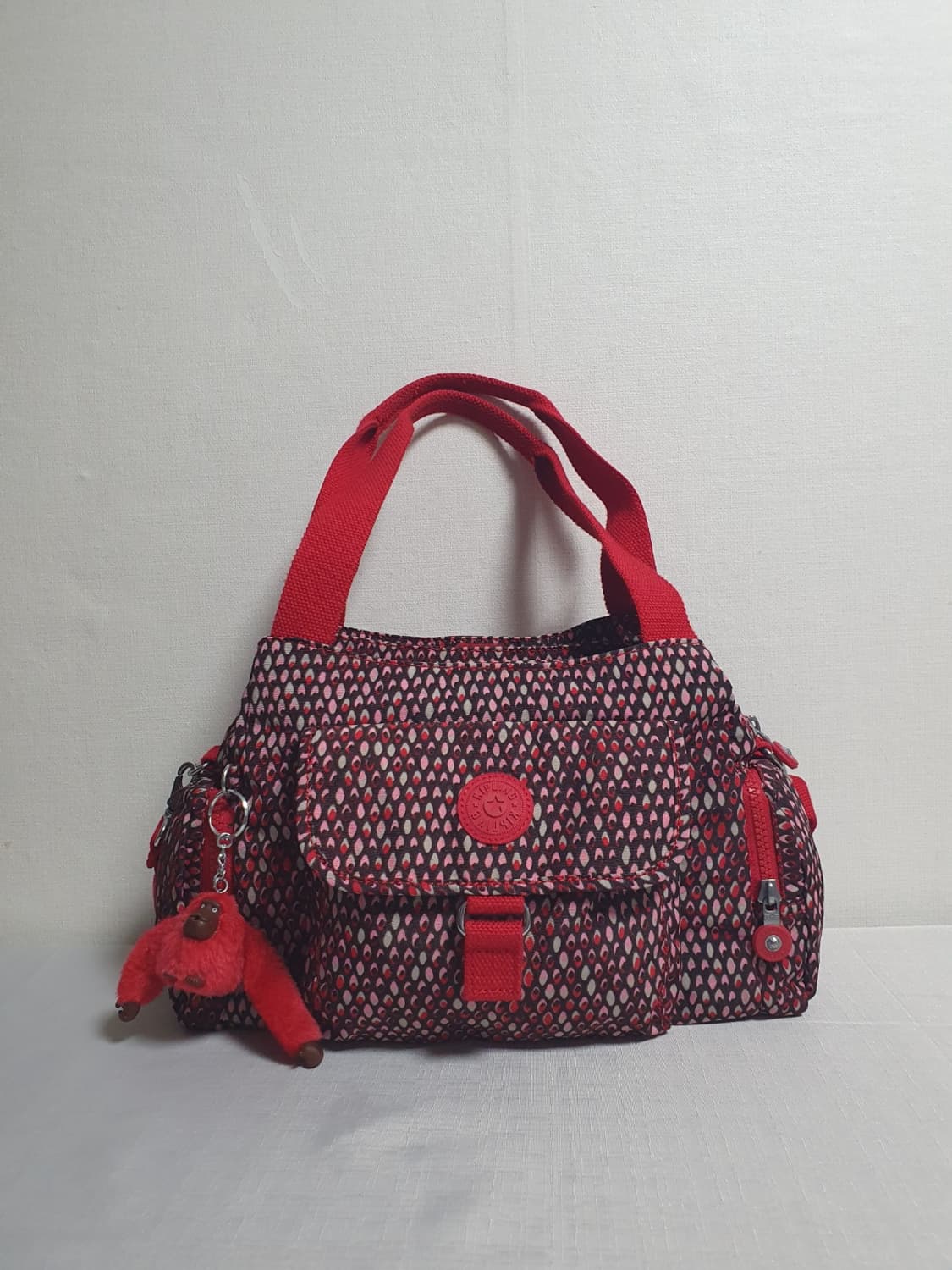 키플링 팝 포인트 2way 멀티포켓 토트 크로스백 레드 상품이미지4