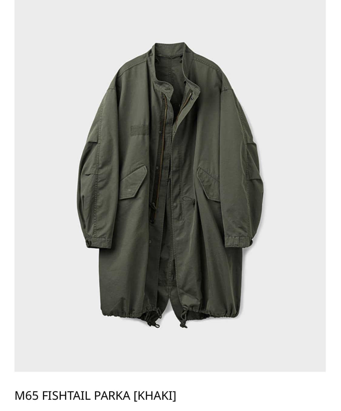 유니온블루 m65 피쉬테일 파카 L 새상품 상품이미지1
