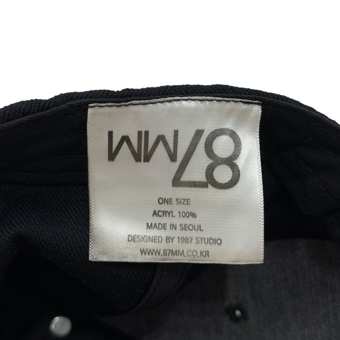 87MM mmlg 초창기 김원중 스냅백 모자 네이비 상품이미지4