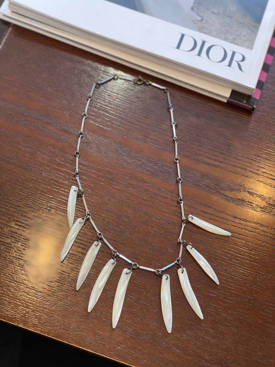 일본 빈티지 자개 쉘 목걸이 주얼리 악세사리 도매 상품이미지2