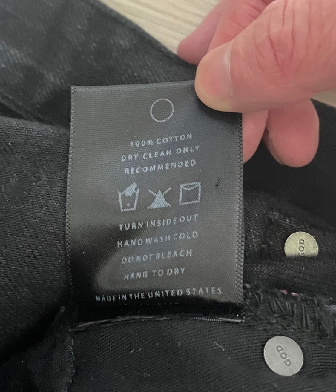 급처)피어오브갓 4th 블랙진(32) 상품이미지5