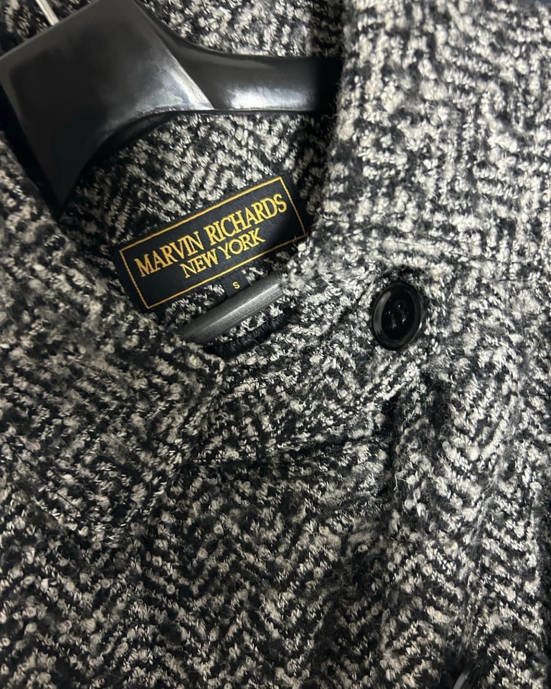 Marvin Richards New York 헤링본 코트S 상품이미지3