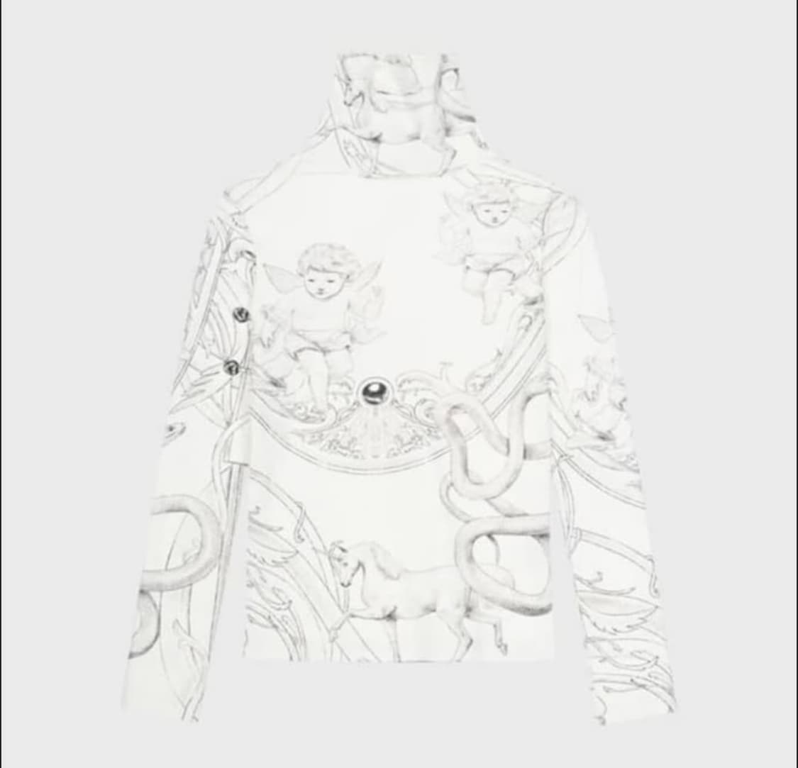 코스모스 프린트 티셔츠  상품이미지1