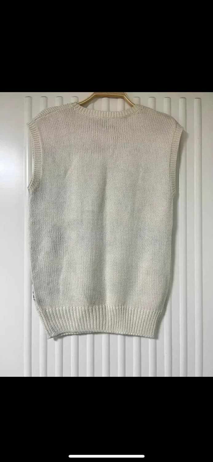 오리패턴 니트조끼 상품이미지2