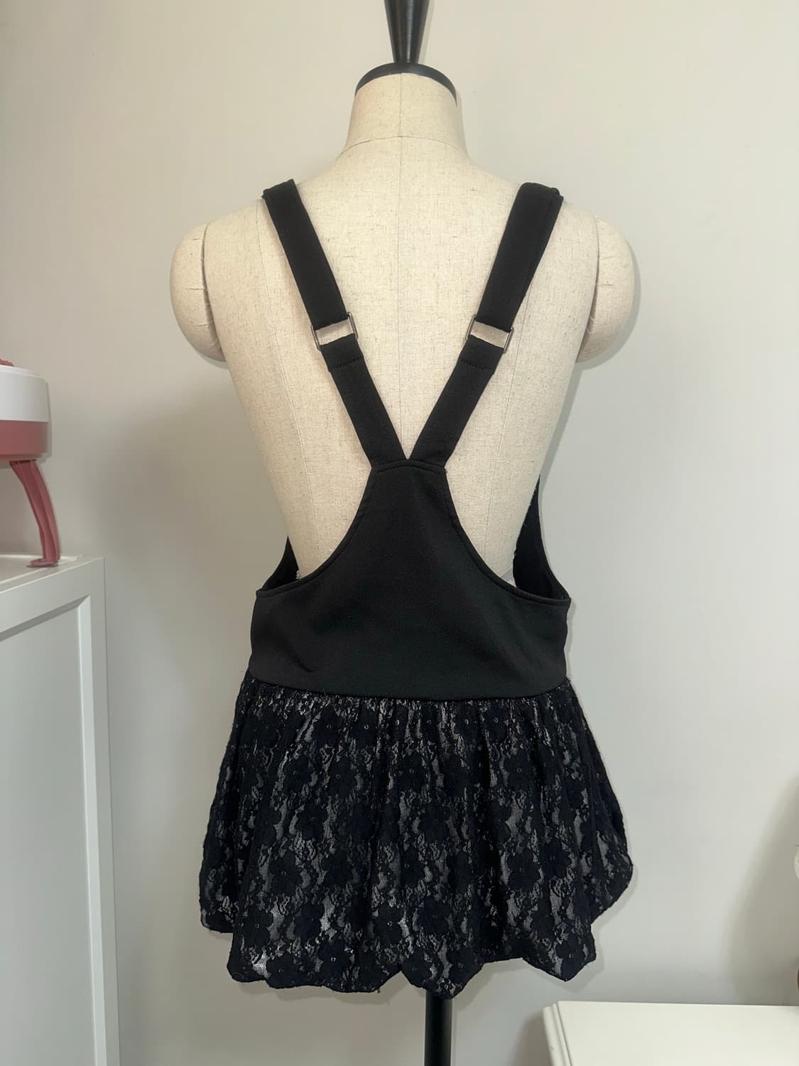 빈티지 갸루 멜빵 서스펜더 원피스 상품이미지3