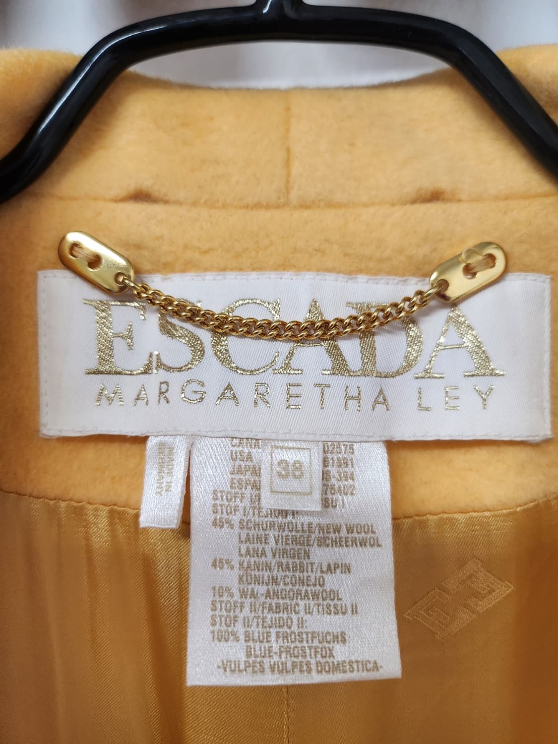 Escada 옐로우 울코트 상품이미지7