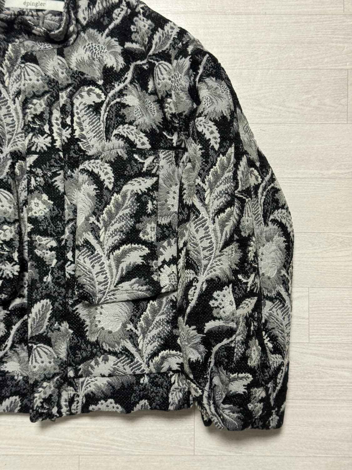 에핑글러 플라워 자카드 봄버 자켓 S 상품이미지4
