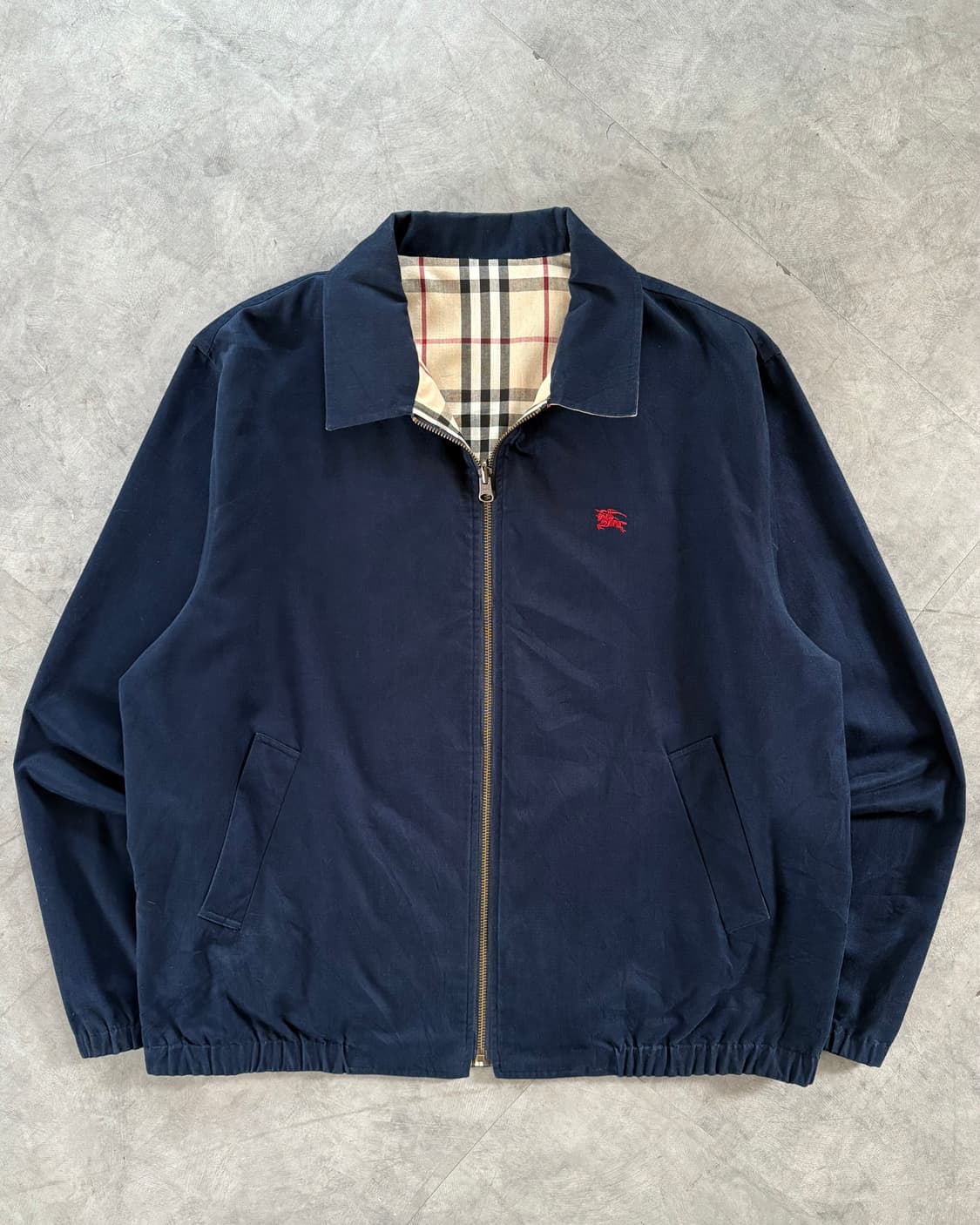 Burberry 버버리 네이비 노바체크 리버시블 자켓 상품이미지5