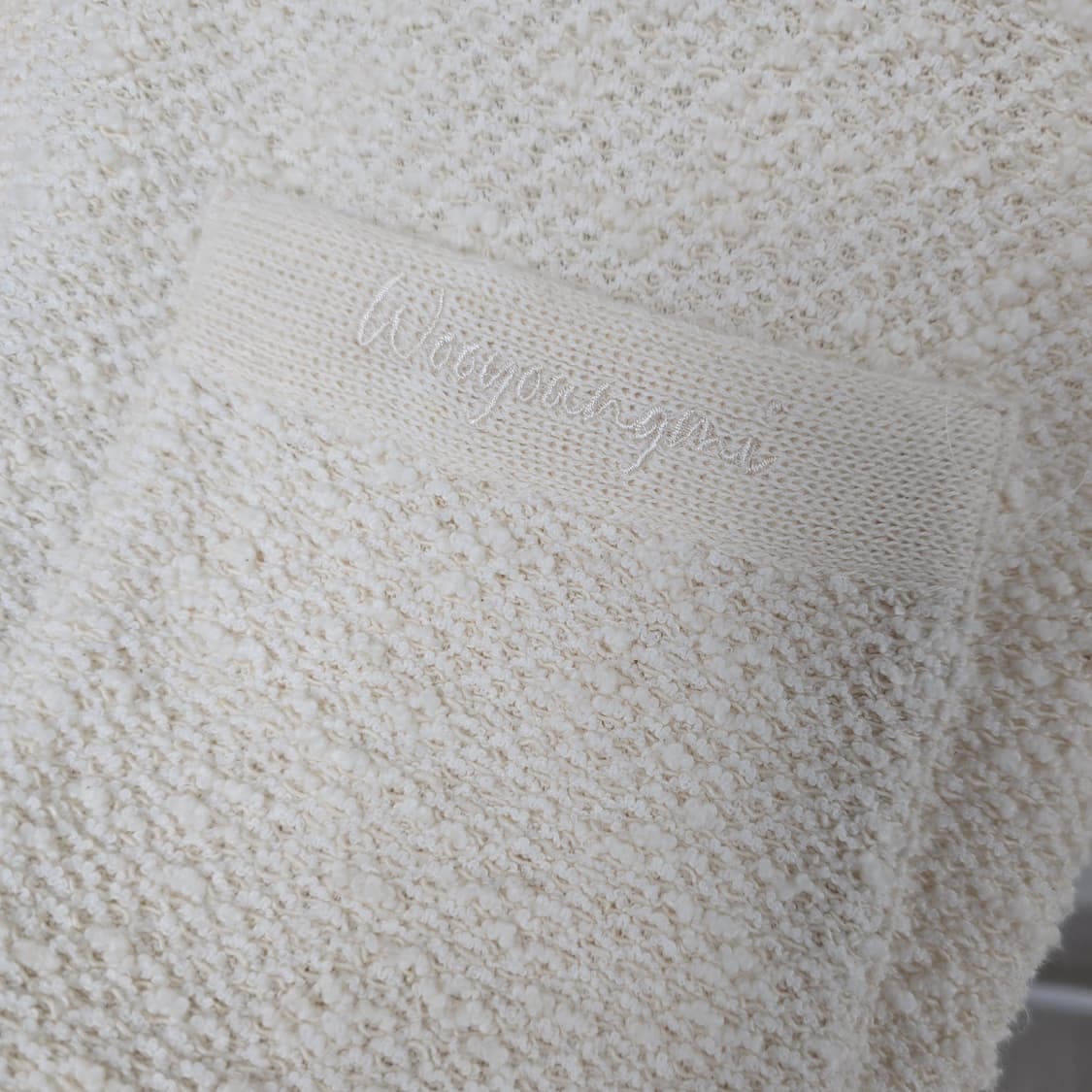 25ss 우영미 테리 숏슬리브 셔츠 아이보리 48사이즈 100 판매 상품이미지4