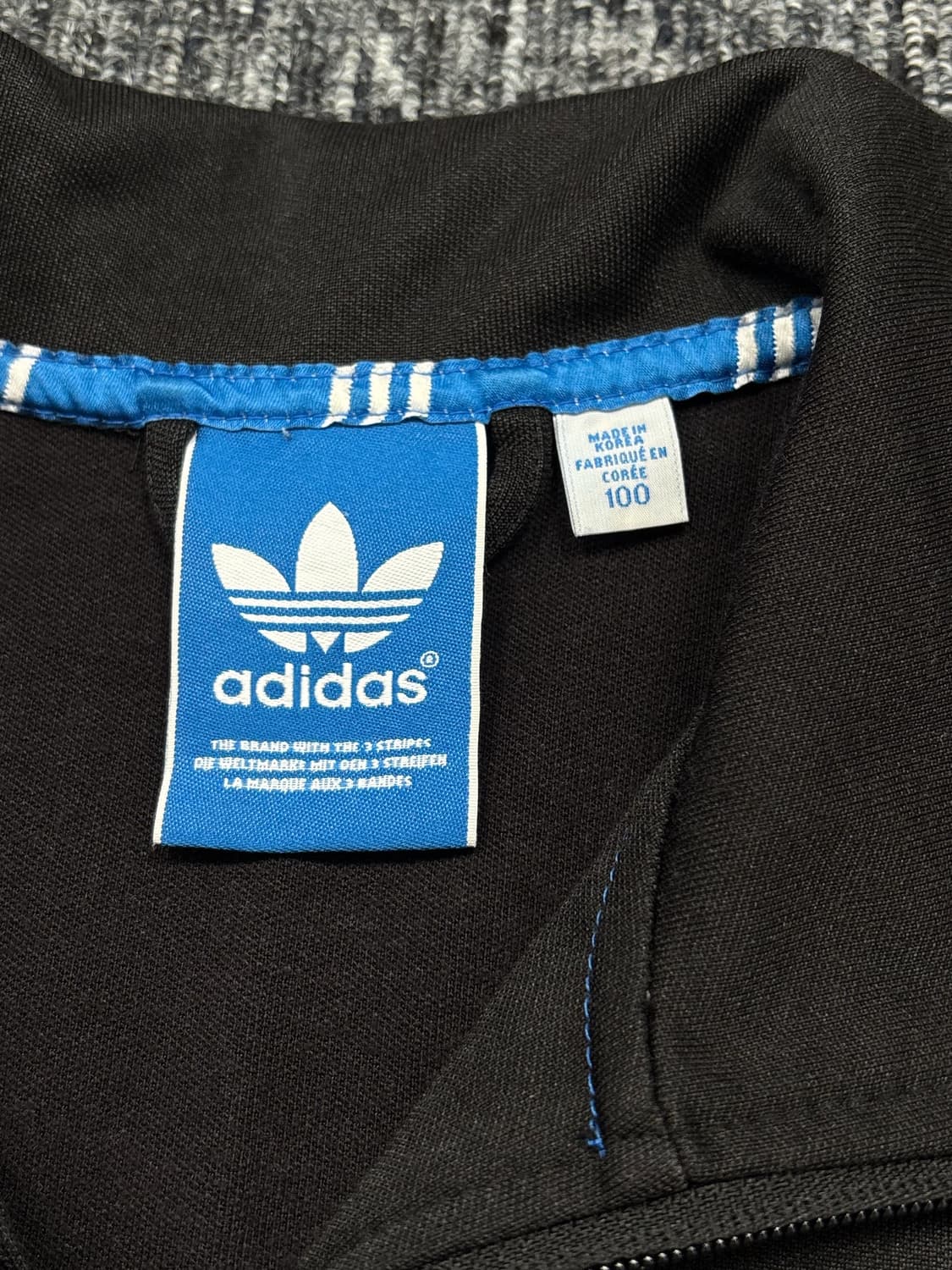 아디다스 블랙 유로파 트랙탑 져지 상품이미지5