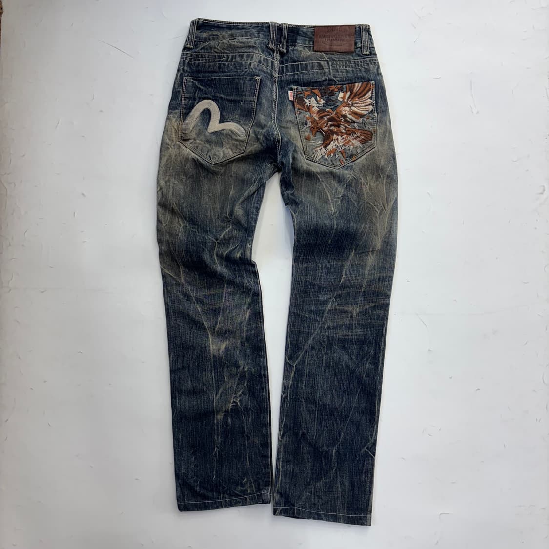 에비수(EVISU) 유니크 에디션 독수리 자수 데님 상품이미지1