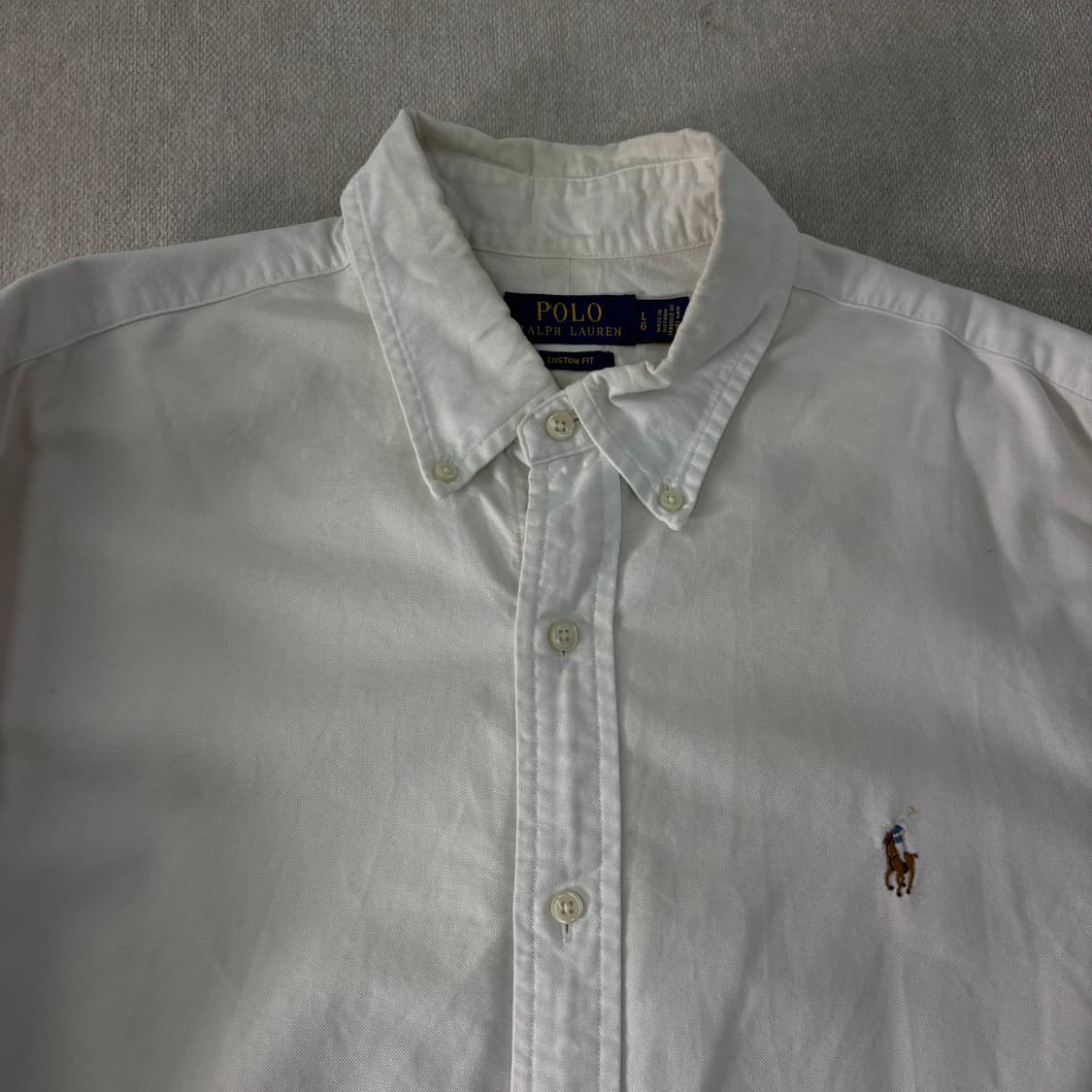 105 폴로랄프로렌 신형라벨 코튼 화이트 셔츠  상품이미지2