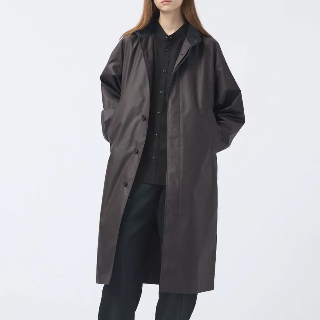유니클로 U 24FW 코팅 롱코트 상품이미지2