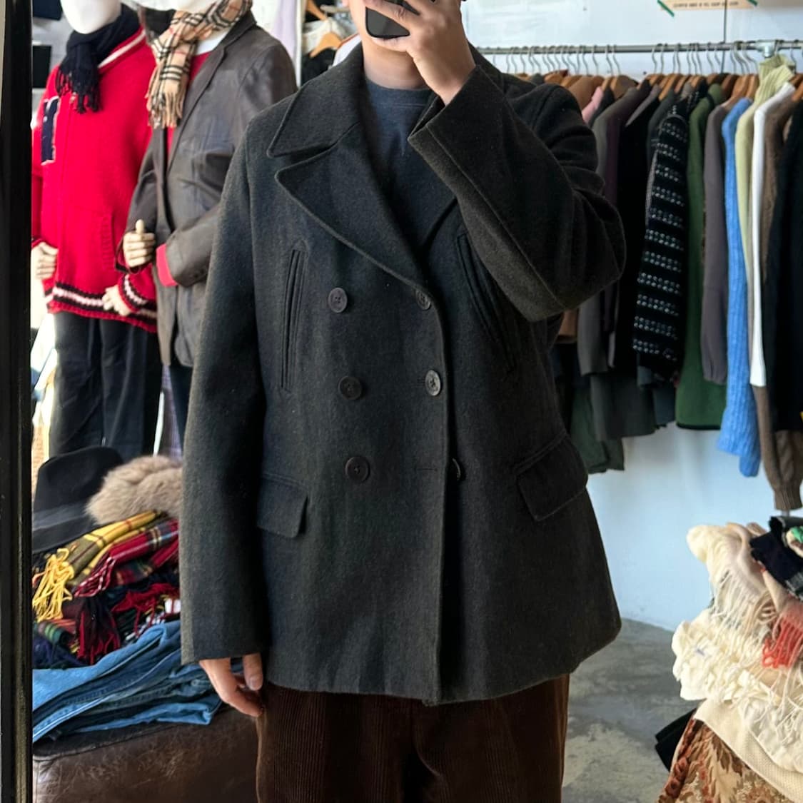 (착용컷) GAP 해군 피코트 (남성용 103) 상품이미지3