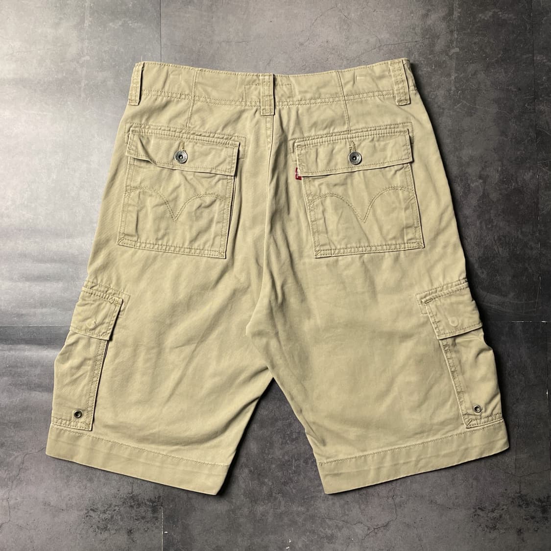 LEVI'S 00s 리바이스 베이지 카고 워크 하프팬츠 A01237 상품이미지5