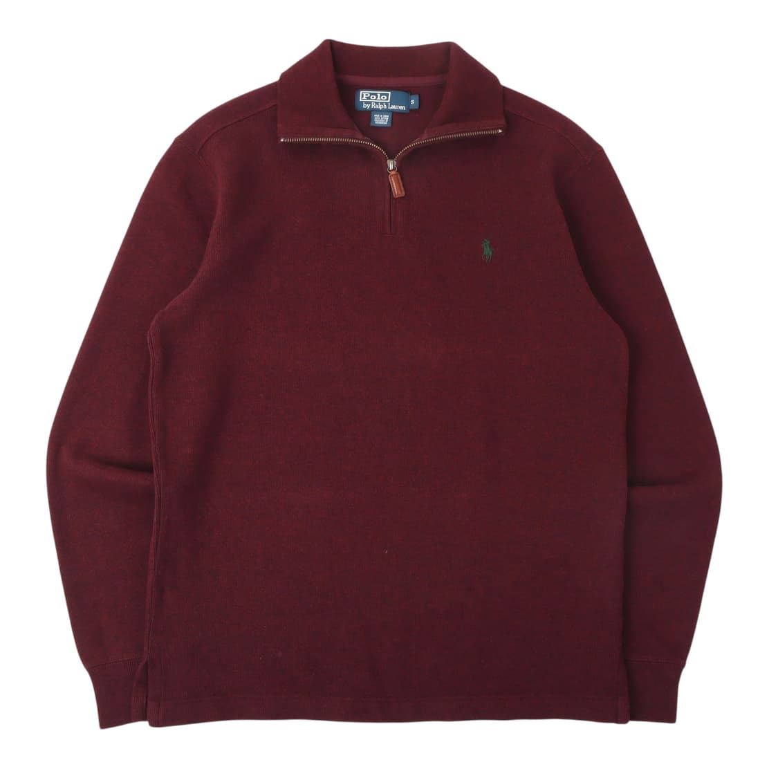 폴로 랄프로렌 버건디 하프집업 코튼 니트 상품이미지1