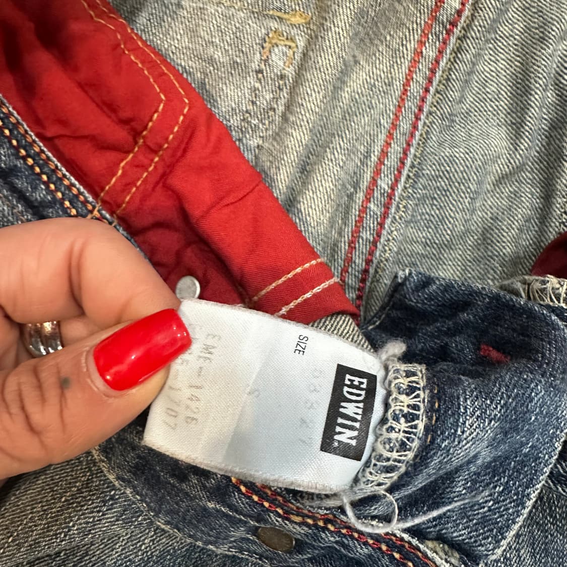 에드윈 신치백 로우라이즈 부츠컷 데님(27) 상품이미지7