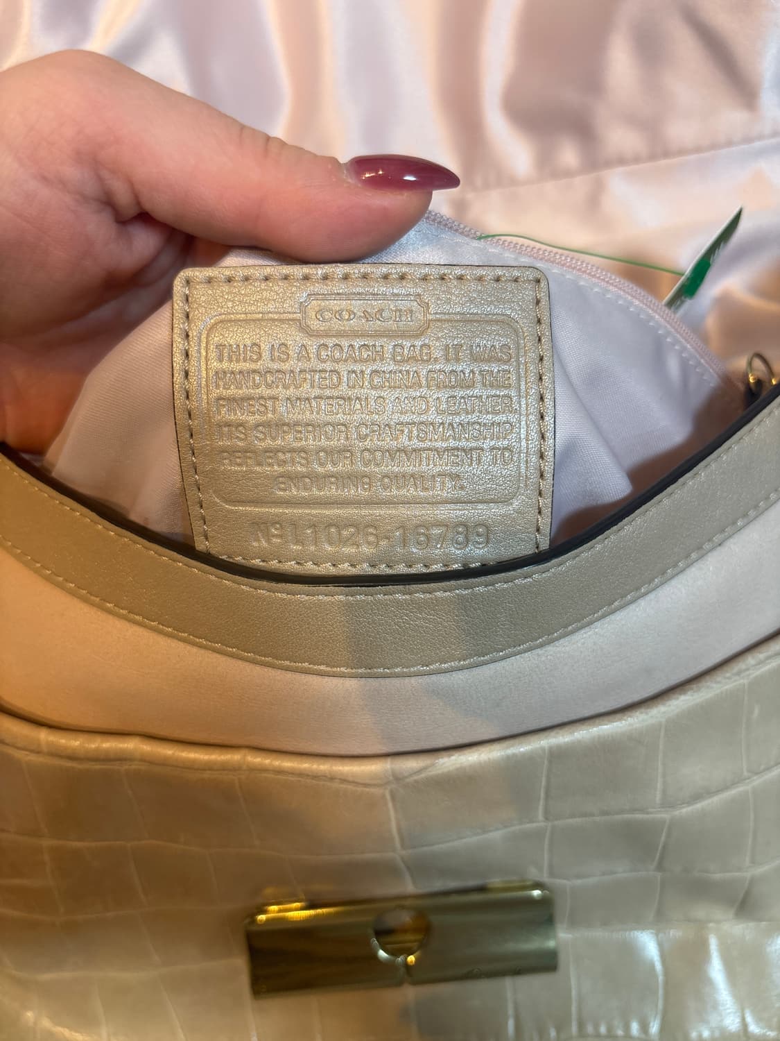 COACH 코치 가죽 숄더백 / 크로크 엠보 가죽 (정품) 상품이미지4