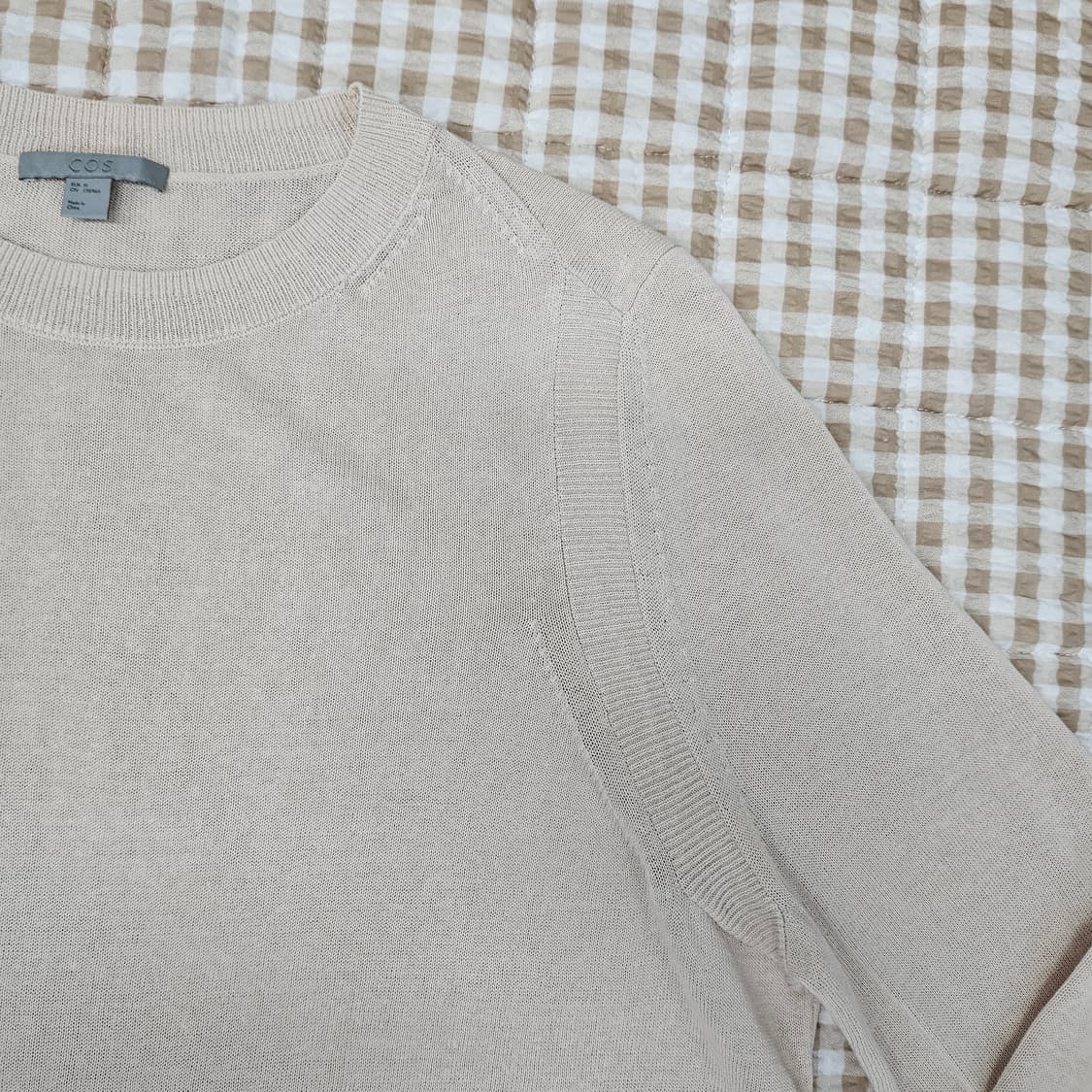 COS 코스 얇은 슬리브 면티 남자100 상품이미지3