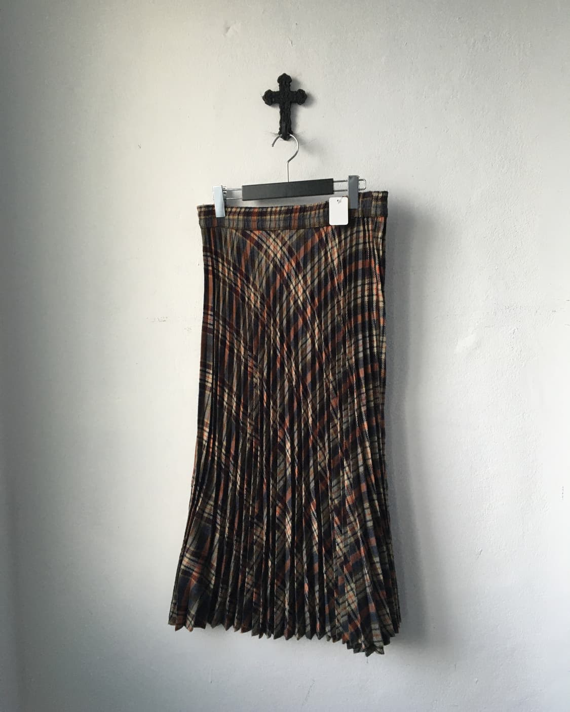 Check pattern pleats skirt 상품이미지1