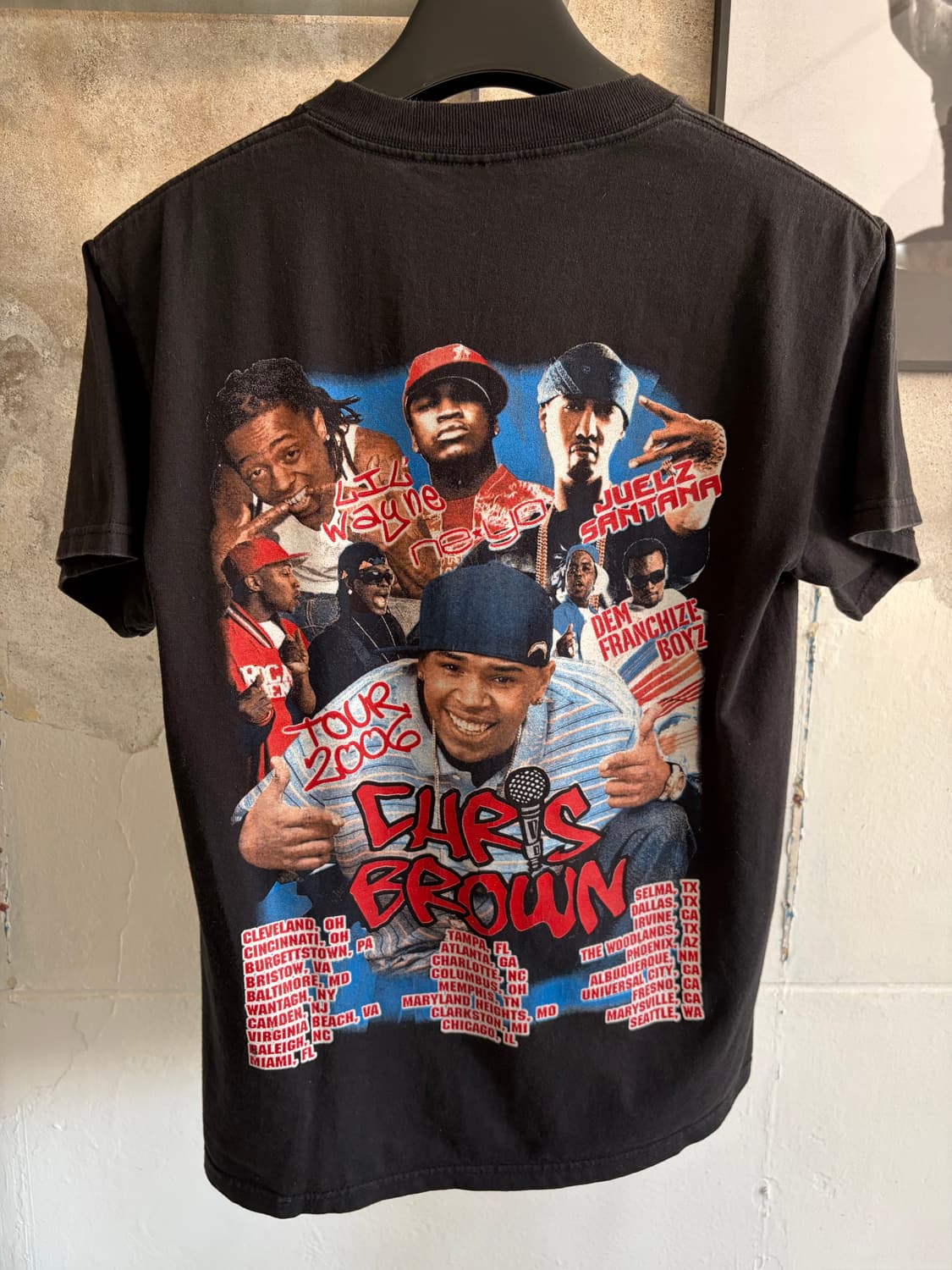 00s 크리스브라운 투어 티셔츠 상품이미지3