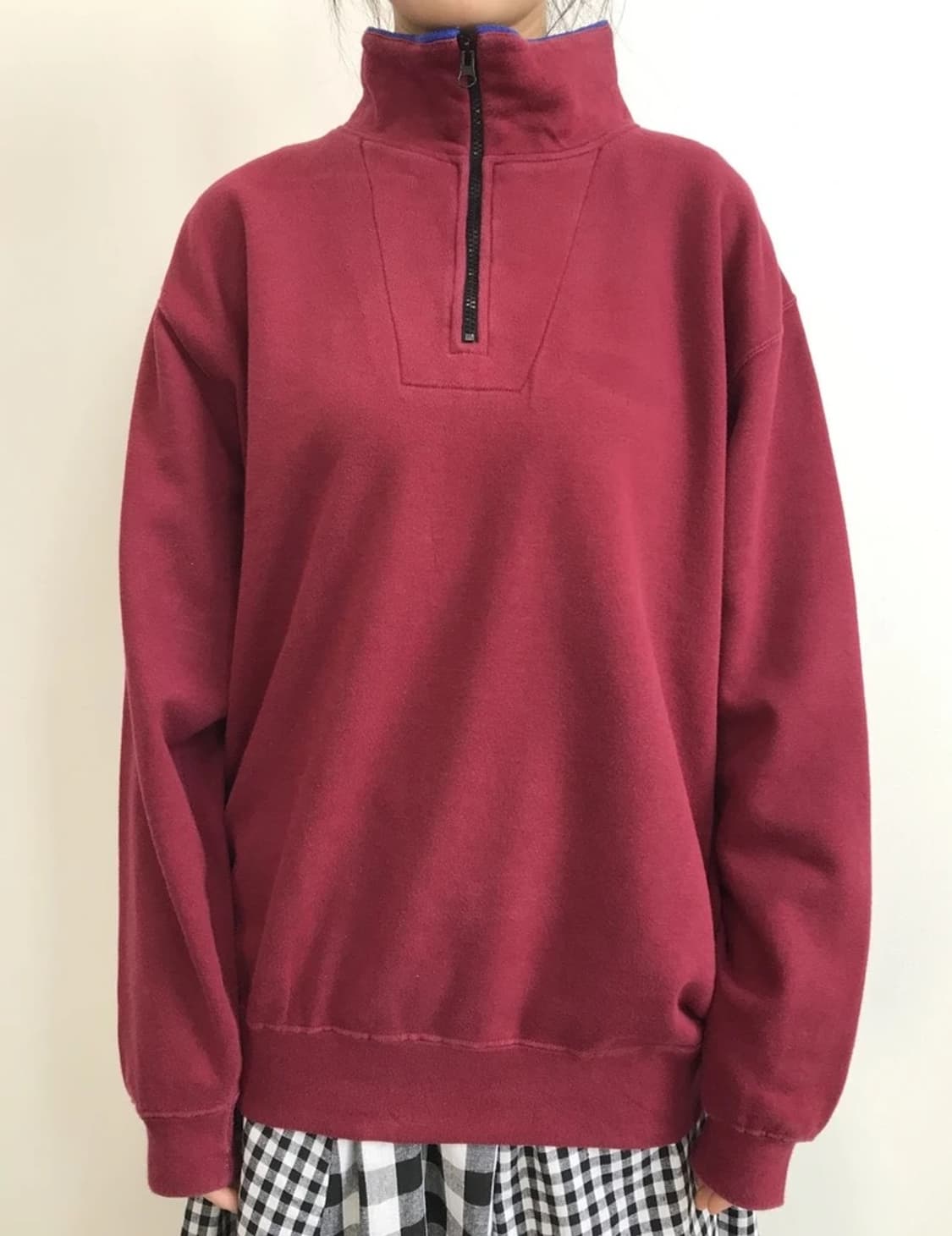 Bad Boy Half Zip Red Sweatshirt 상품이미지2