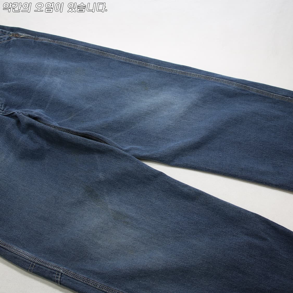 (착용컷) EDWIN 신치백 데님 오버롤 팬츠 (남성용) 상품이미지8