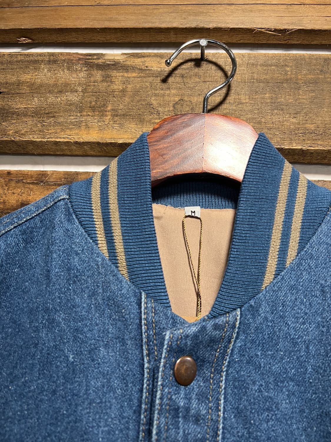 [M]마이크로소프트 데님 바시티 자켓 상품이미지2