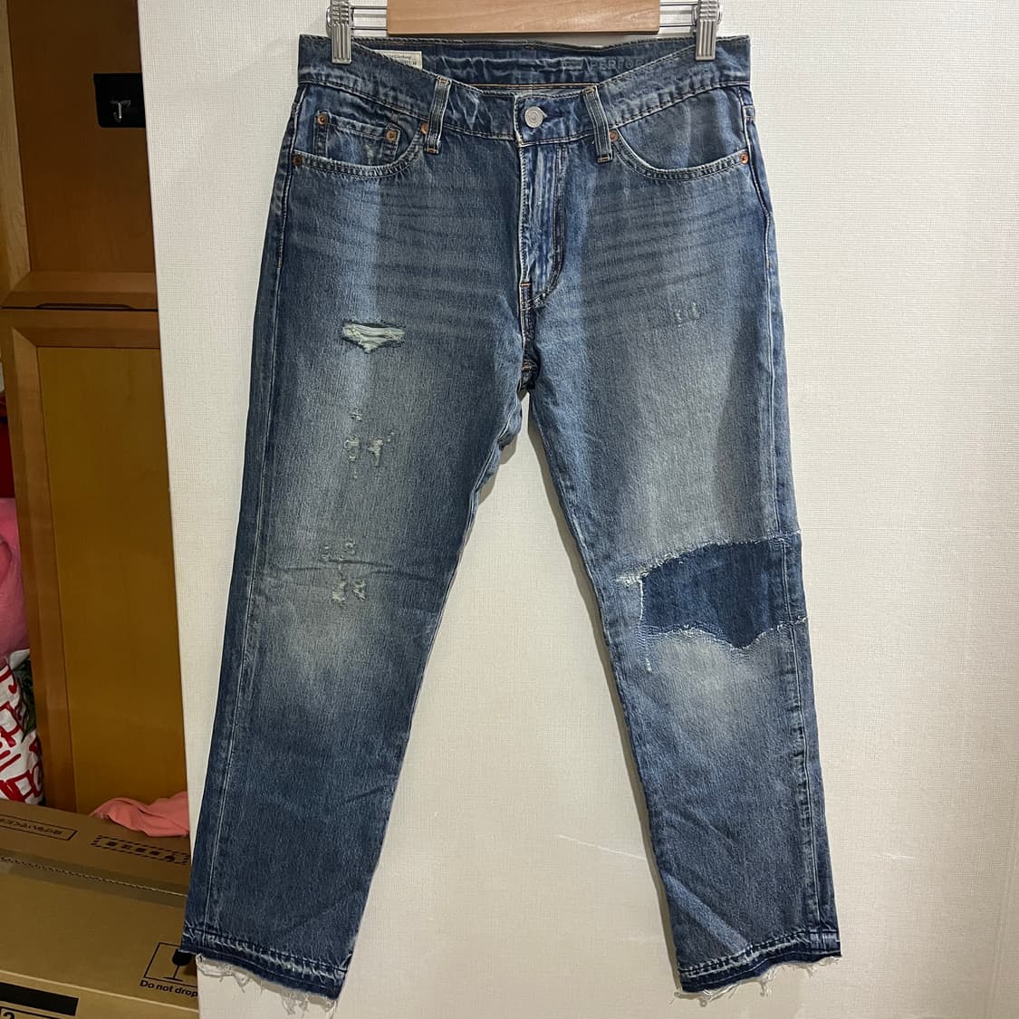 (30) 리바이스 퍼포먼스 511 패치 데미지진 데님 청바지 상품이미지1