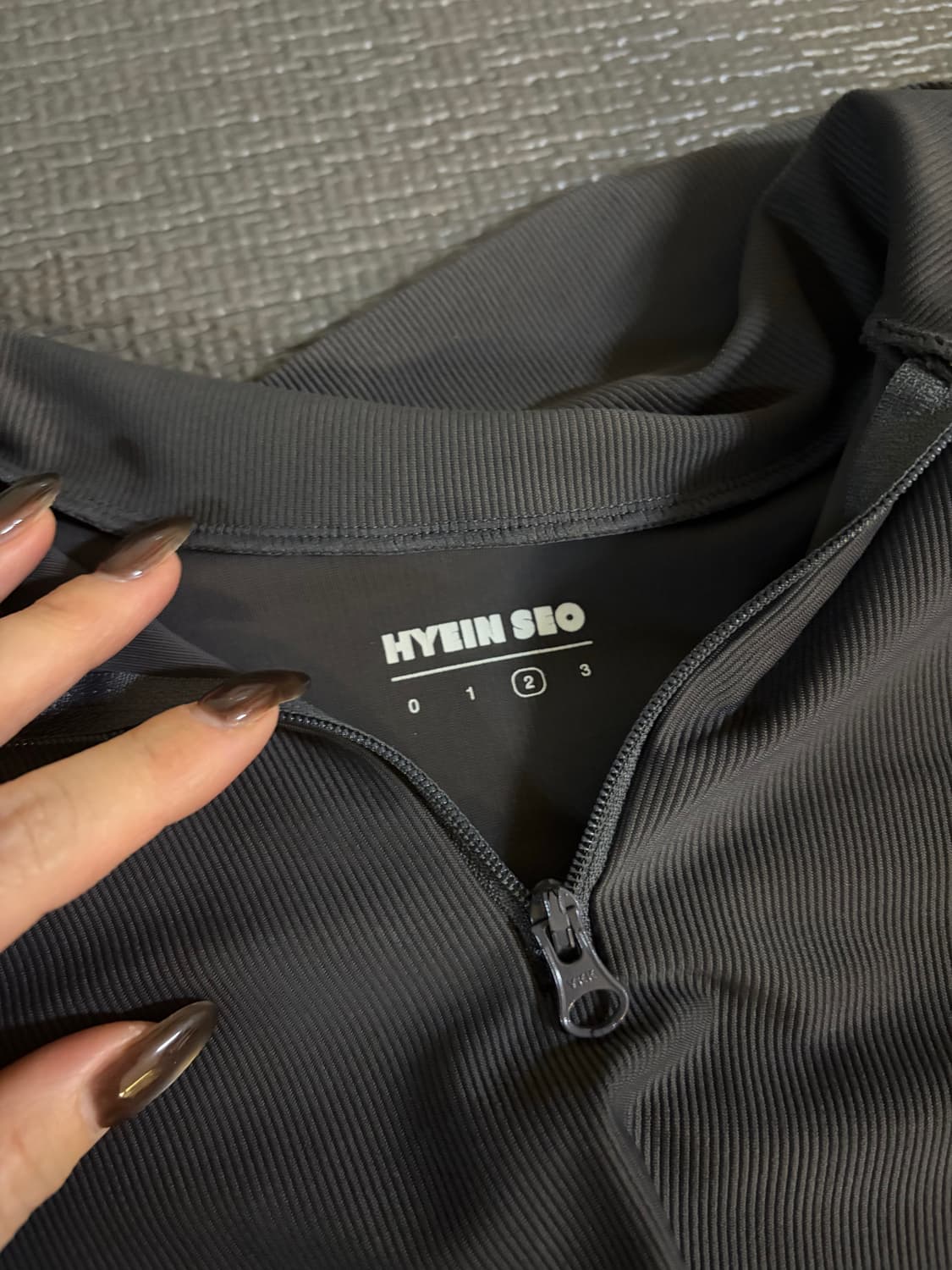 혜인서 하프 집업 스포츠 탑 상품이미지3