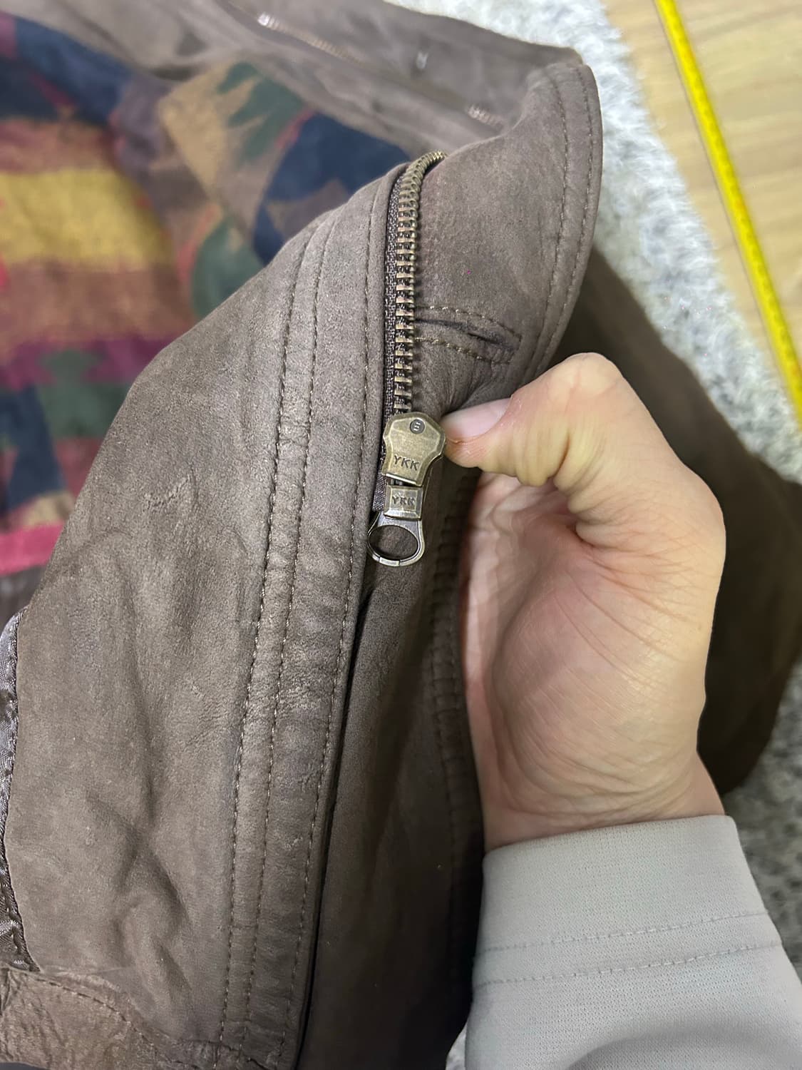 일본판 소가죽 헌팅자켓 사이즈 105~110 상품이미지6