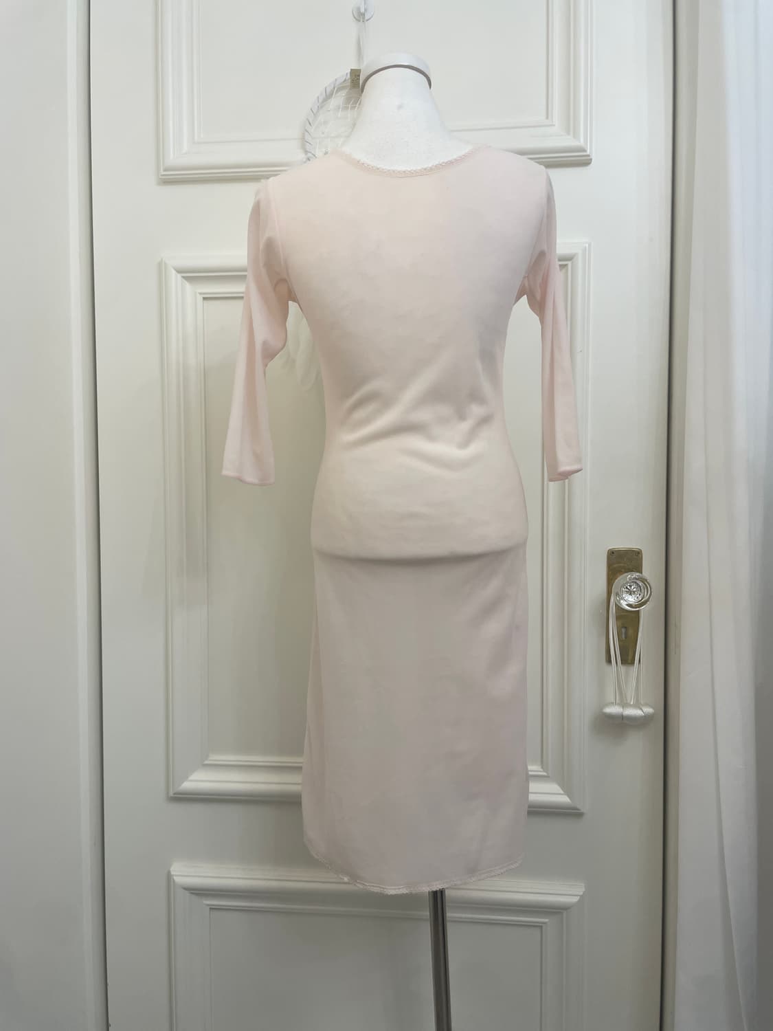 sheer pink crochet soft cardigan&flower 상품이미지8