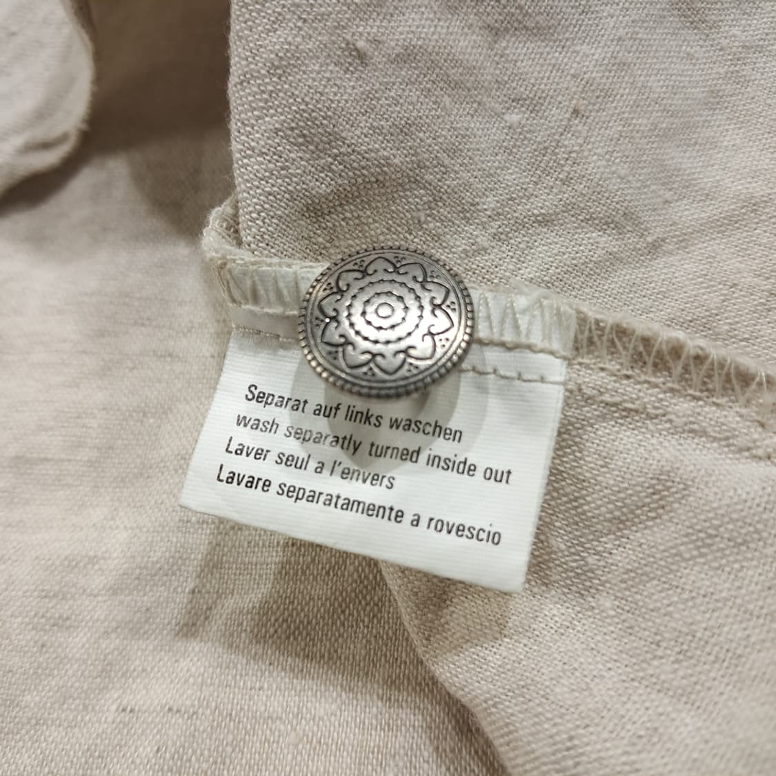 CL728 XL 해머슈미트 90s 린넨코튼 독일 트라흐텐 바바리안 알펜 상품이미지5