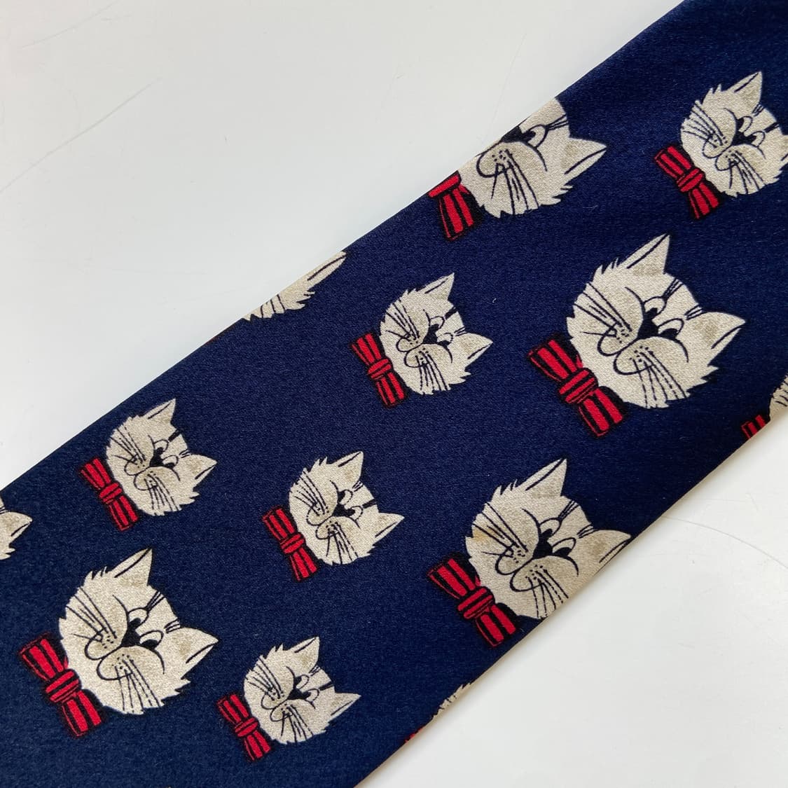 고양이 캐릭터 실크넥타이 상품이미지8