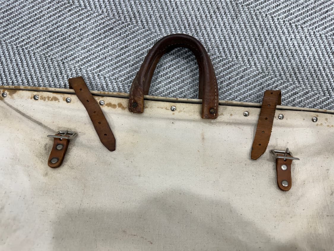 (소장용 초레어) 40-50s 캔버스 가죽백  상품이미지8