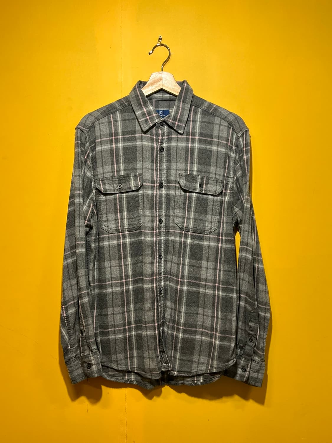 [M] 조지 George 체크 플란넬 셔츠 상품이미지1