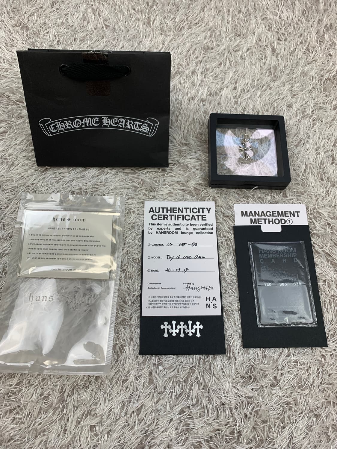 [OS] 정품 크롬하츠 타이니 크로스 상품이미지2